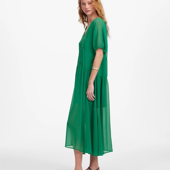 Madewell Sheer V-Neck Dolman Maxi Dress - Picture 6 of 6